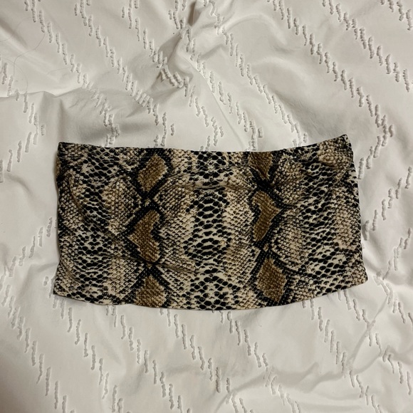 Snakeskin tube top - Picture 1 of 2